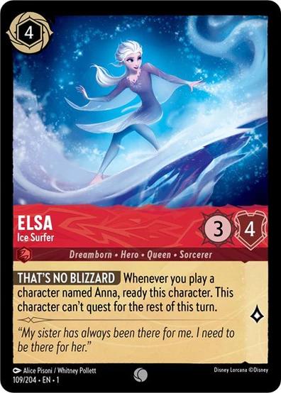 Elsa - Ice Surfer [Foil] #109 Prices | Lorcana First Chapter