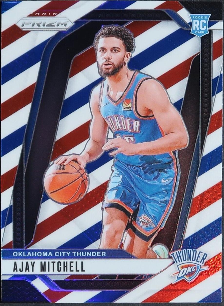 Ajay Mitchell [Red White Blue] #226 Prices [Rookie] | 2024 Panini