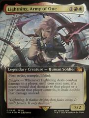 Lightning, Army of One [Extended Art Foil] #498 Prices | Magic