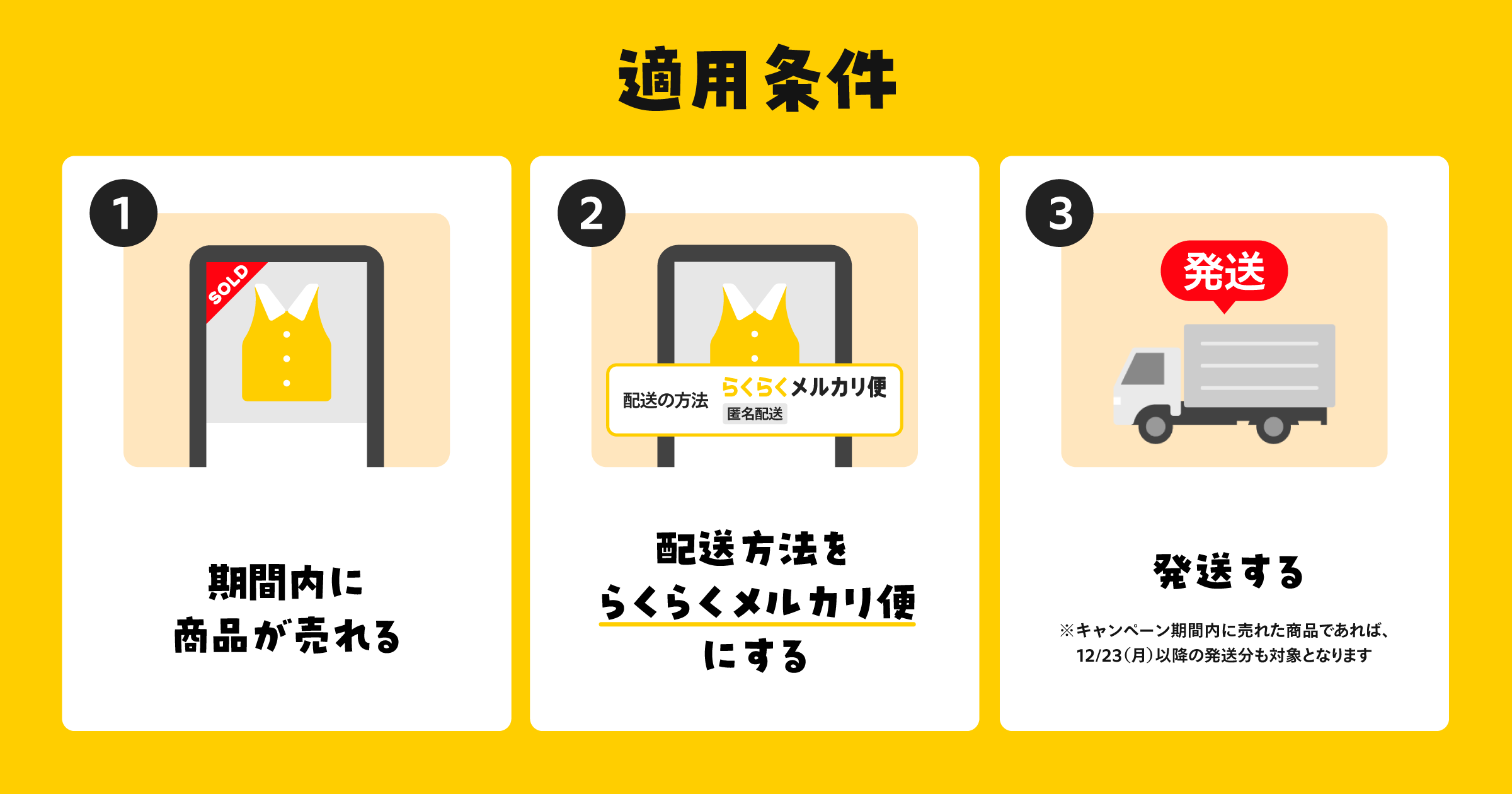 メルカリ、年末に向けて「大掃除応援！らくらくメルカリ便 配送料一律