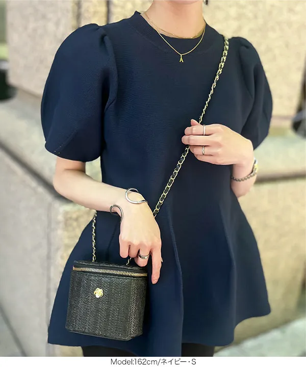 ボリュームフレアサマーニット [C6671] - レディースファッション通販