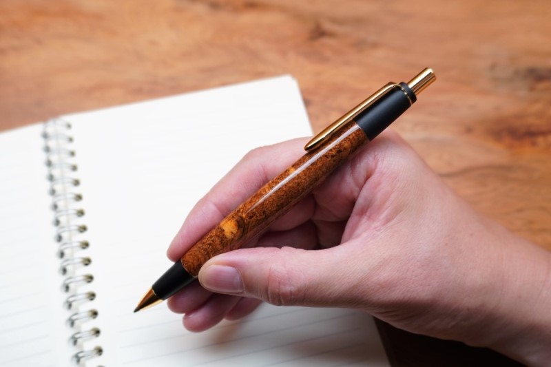 ✨️希少品工房ヤマダ 屋久杉極上黒泡瘤 ボールペン