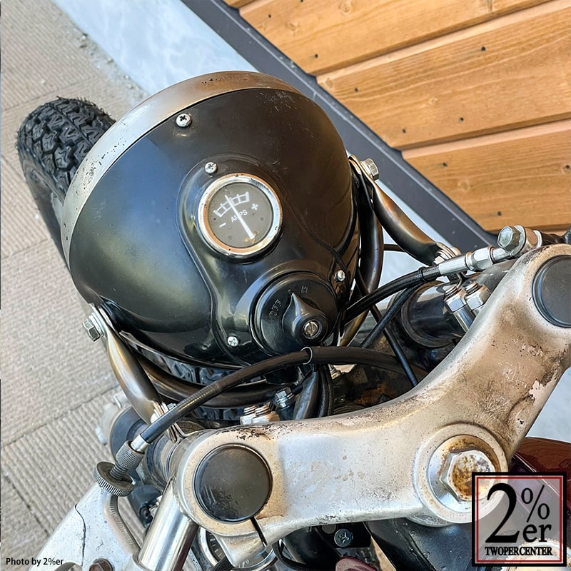 ヤマハ SR400 ブラック ルーカス 砲弾型 デイトナ ペイトン ヘッド