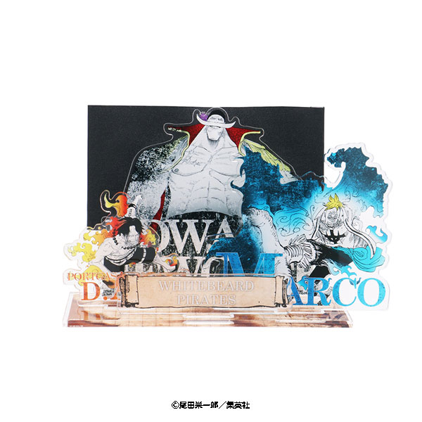 ONE PIECE】海賊旗アクリルスタンド 白ひげ＆エース＆マルコ: 雑貨