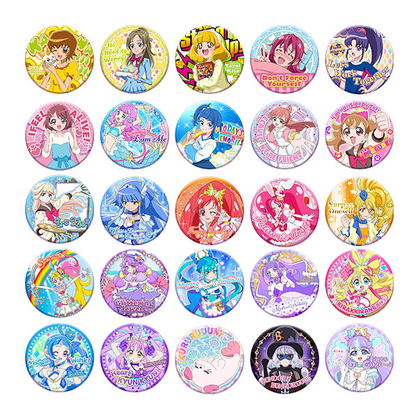 プリキュアオールスターズ】トゥインクル缶バッジ13 Shining!（全25種
