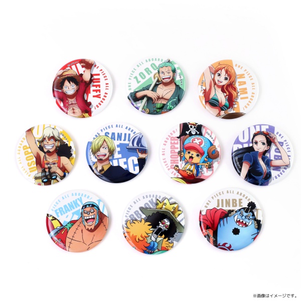 ワンピース ONEPIECE ALL FACES ルフィ 缶バッジ ワンピース ONEPIECE