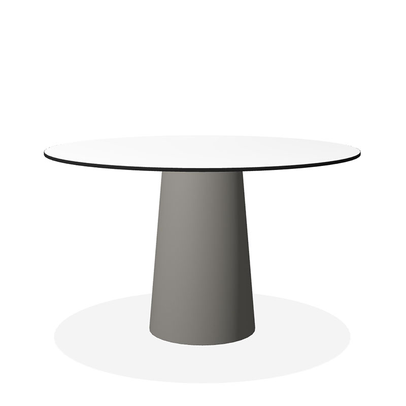 コンテナテーブルトップ HPLラウンド70 ホワイト｜ トーヨーキッチン