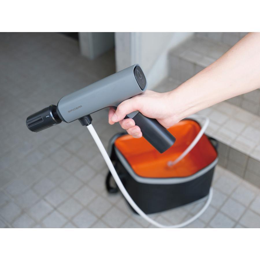 SPICERR（スパイサー）ポケッタブル高圧洗浄機 ブラック -の商品詳細