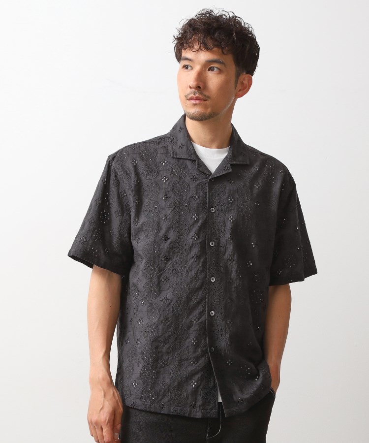 インド刺繍半袖シャツ 【親子リンク/洗濯機OK】（カジュアルシャツ