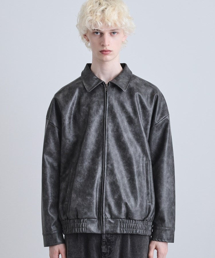 ヴィンテージライクジップアップブルゾン（ブルゾン/ジャンバー） | tk