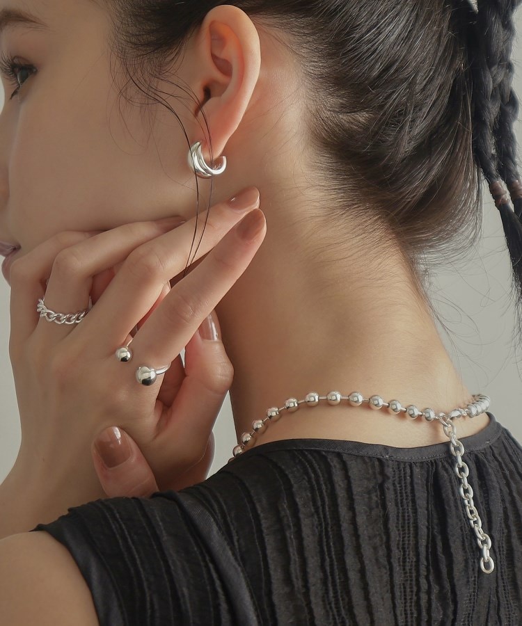 シルバー ボールオープンリング（リング） | COCOSHNIK ONKITSCH