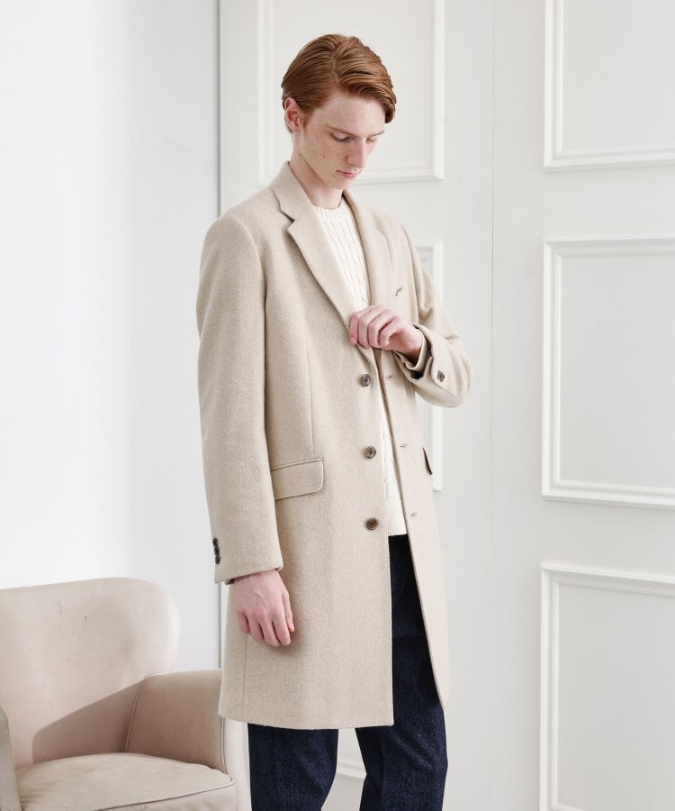 LIMITED】ウール混チェスターコート（チェスターコート） | TAKEO