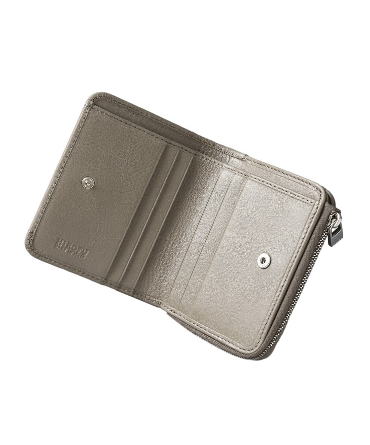 プラティカ】二つ折り財布 レザー コンパクト ウォレット 本革（商品