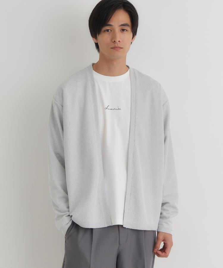 BACK NUMBER(バックナンバー)【メンズ】ロングスリーブカーディガンT