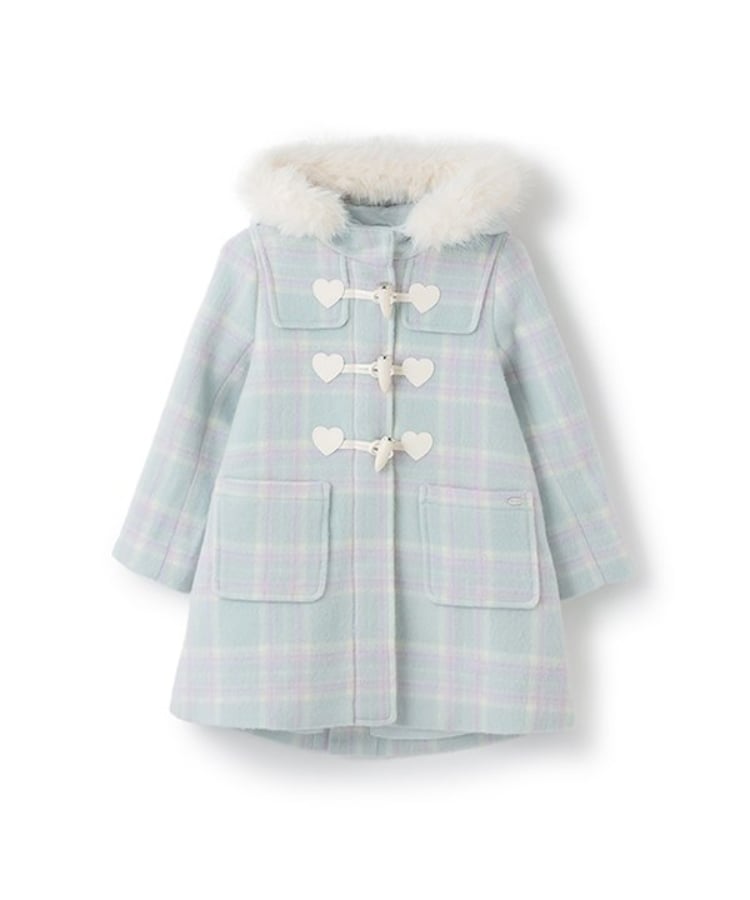 フェイクファーつき ダッフルコート（ダウンジャケット/コート