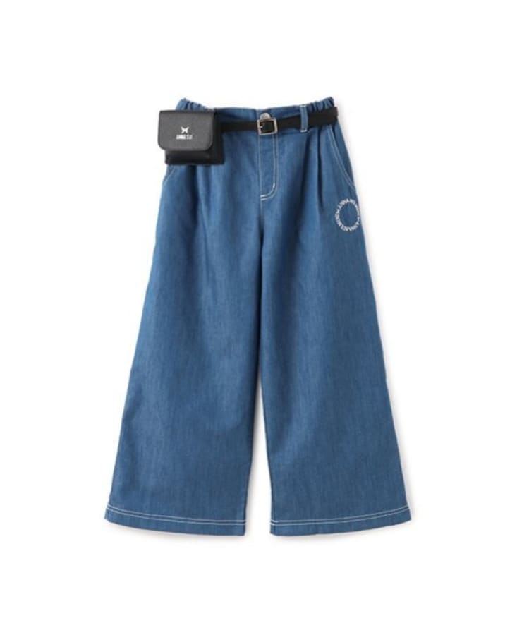 ベルトポーチつきワイドパンツ（デニムパンツ） | ANNA SUI mini（アナ