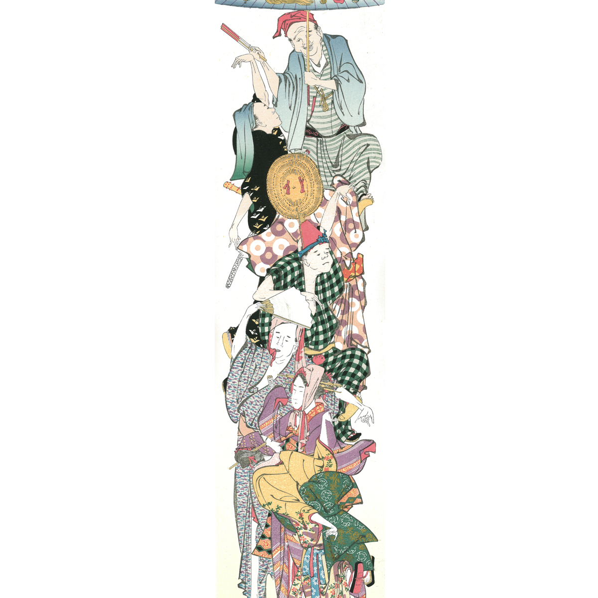 工芸画】伝・葛飾北斎筆【春草図】春画◇複製画 美人画 掛軸 伝・葛飾