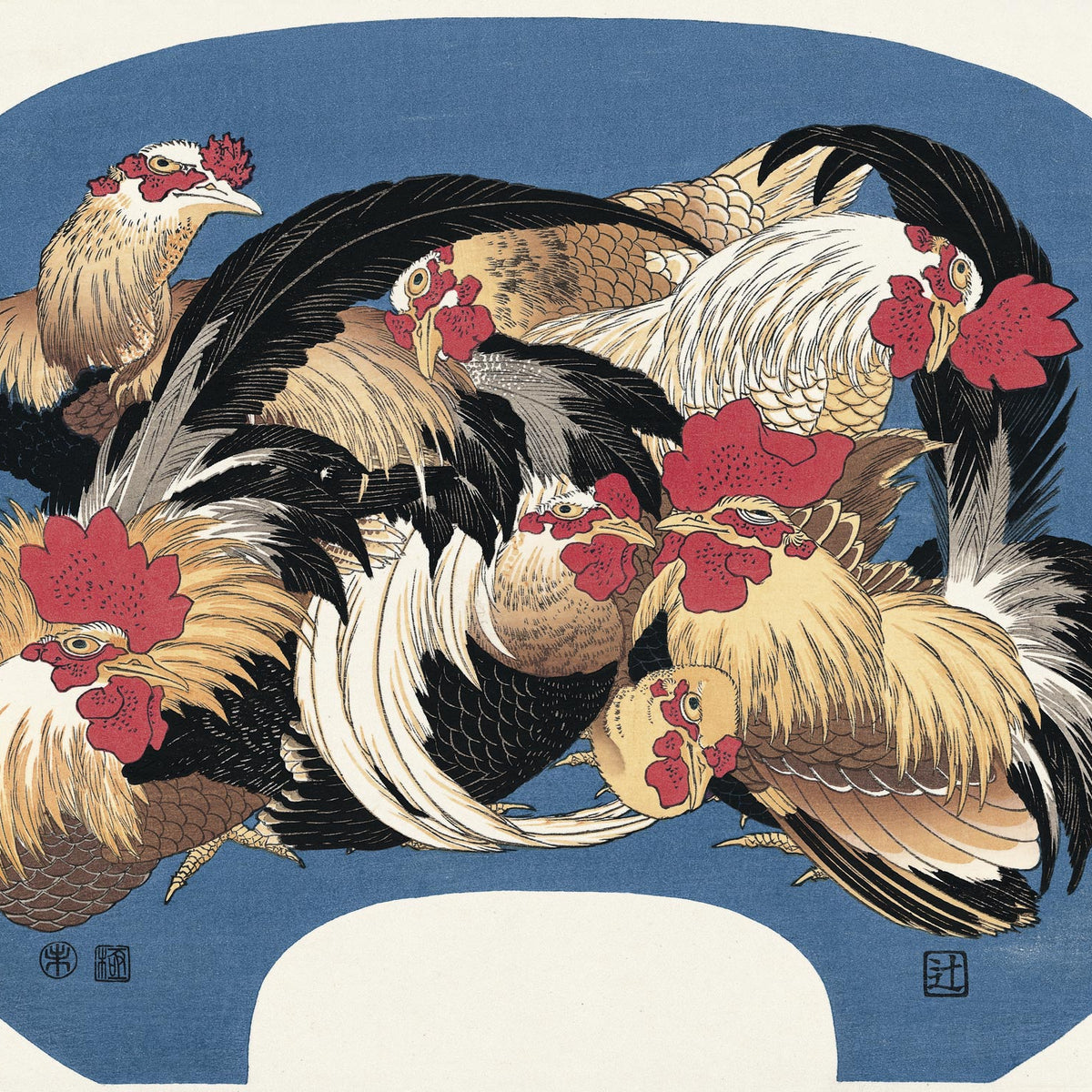 Katsushika Hokusai（葛飾北斎） Flock of Chickens｜オンラインストア