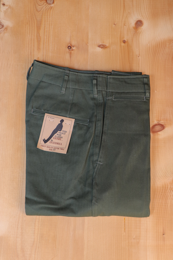 ANATOMICA SAPPORO ONLINE STORE / CHINOⅡ / HERRING BONE TWILL / OLIVE