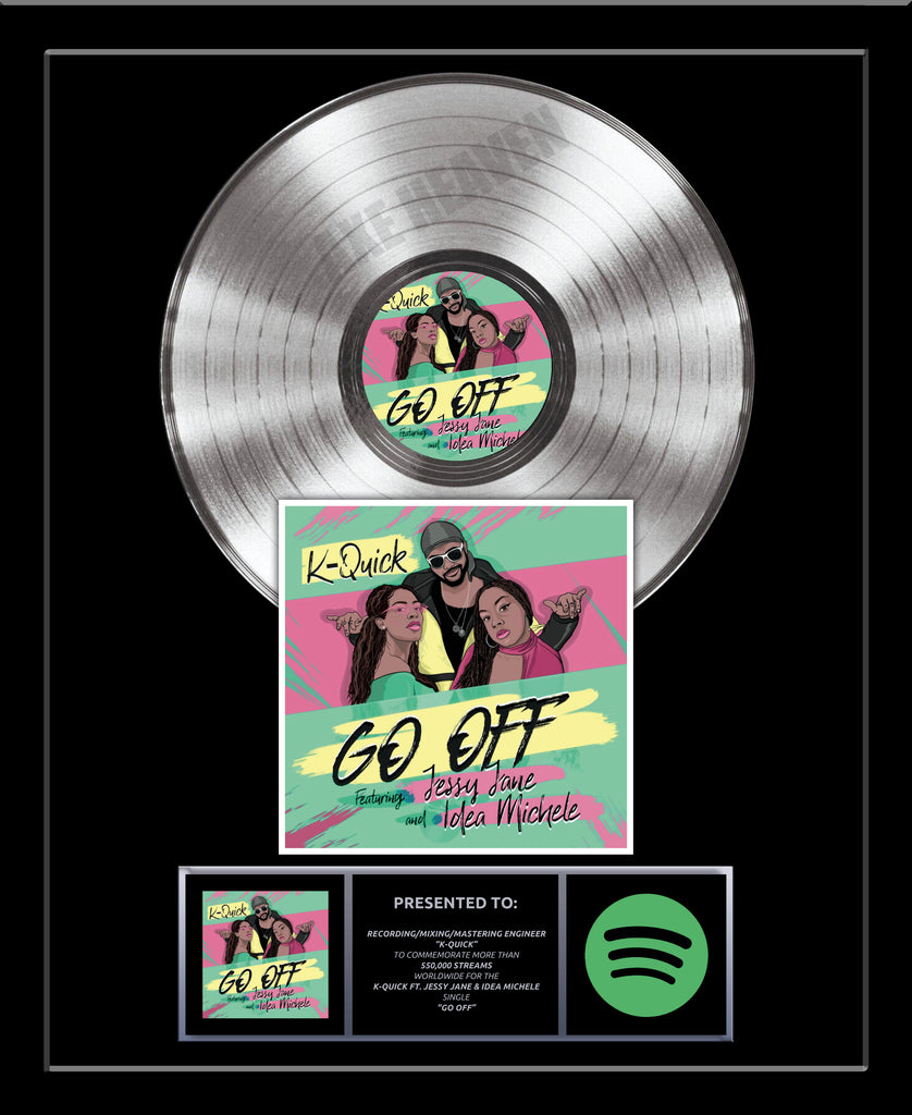 PLATINUM RECORD VERTICAL DESIGN Album Tribute 18