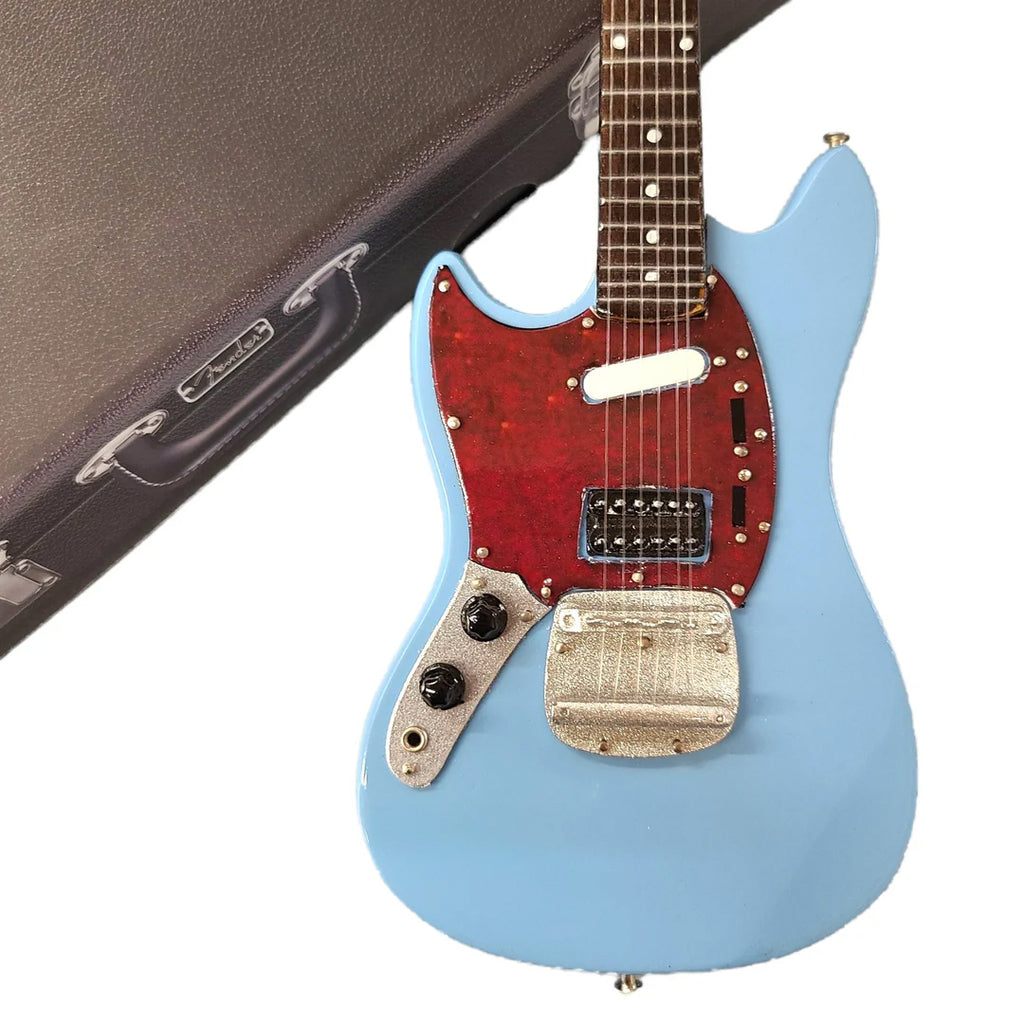 Officially Licensed Mini Sonic Blue Fender™ Mustang™ Guitar