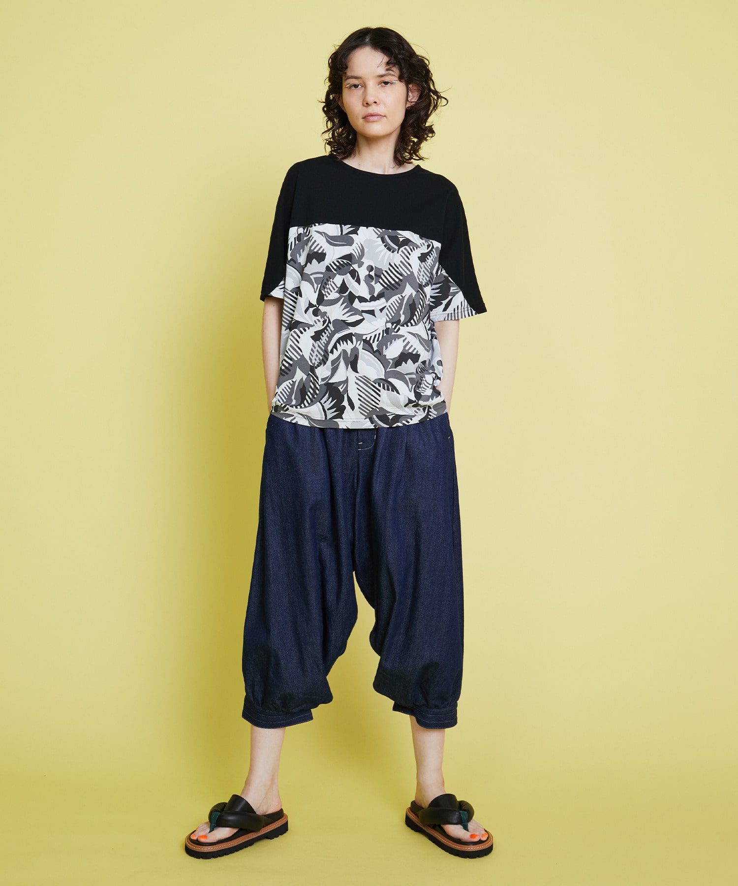 ライトデニム サルエルパンツ｜BIGI online store - ビギ オンラインストア