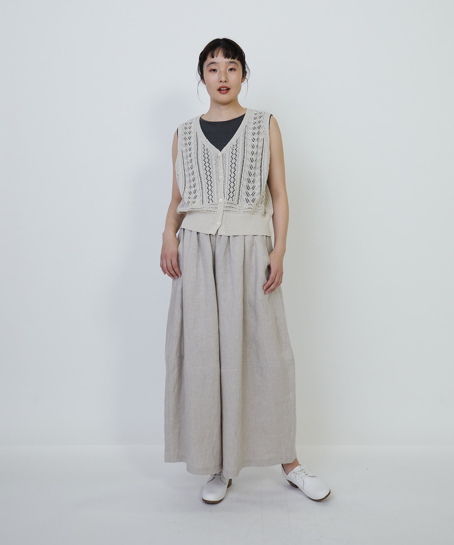 2BUY10%OFF｜リネンツイルボトルシルエットパンツ｜BIGI online store