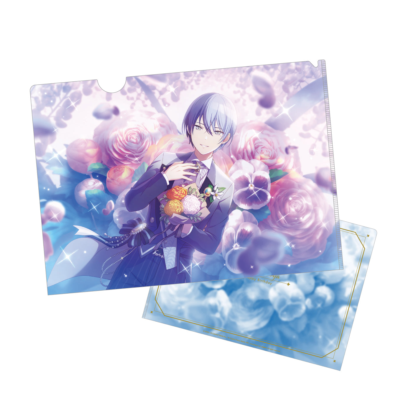 予約商品】Anniversary/Birthdayカードイラスト クリアファイル 青柳