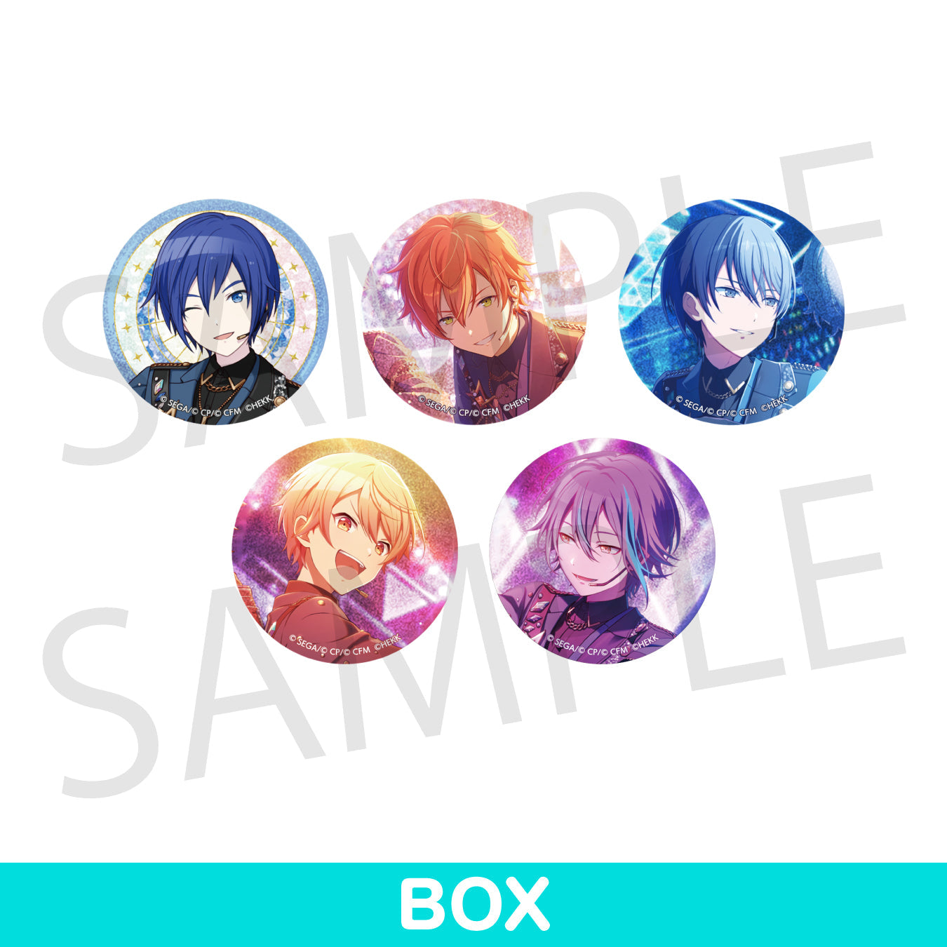 悠夜 漣ジュン 東雲彰人 缶バッジ あんスタ プロセカ コラボ