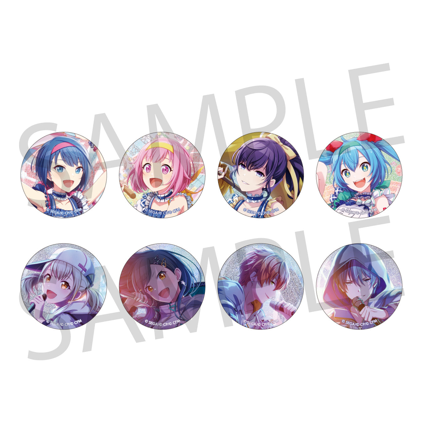 プロセカ 初音ミク ニーゴミク 2A グリッター缶バッジ まとめ売り 予約