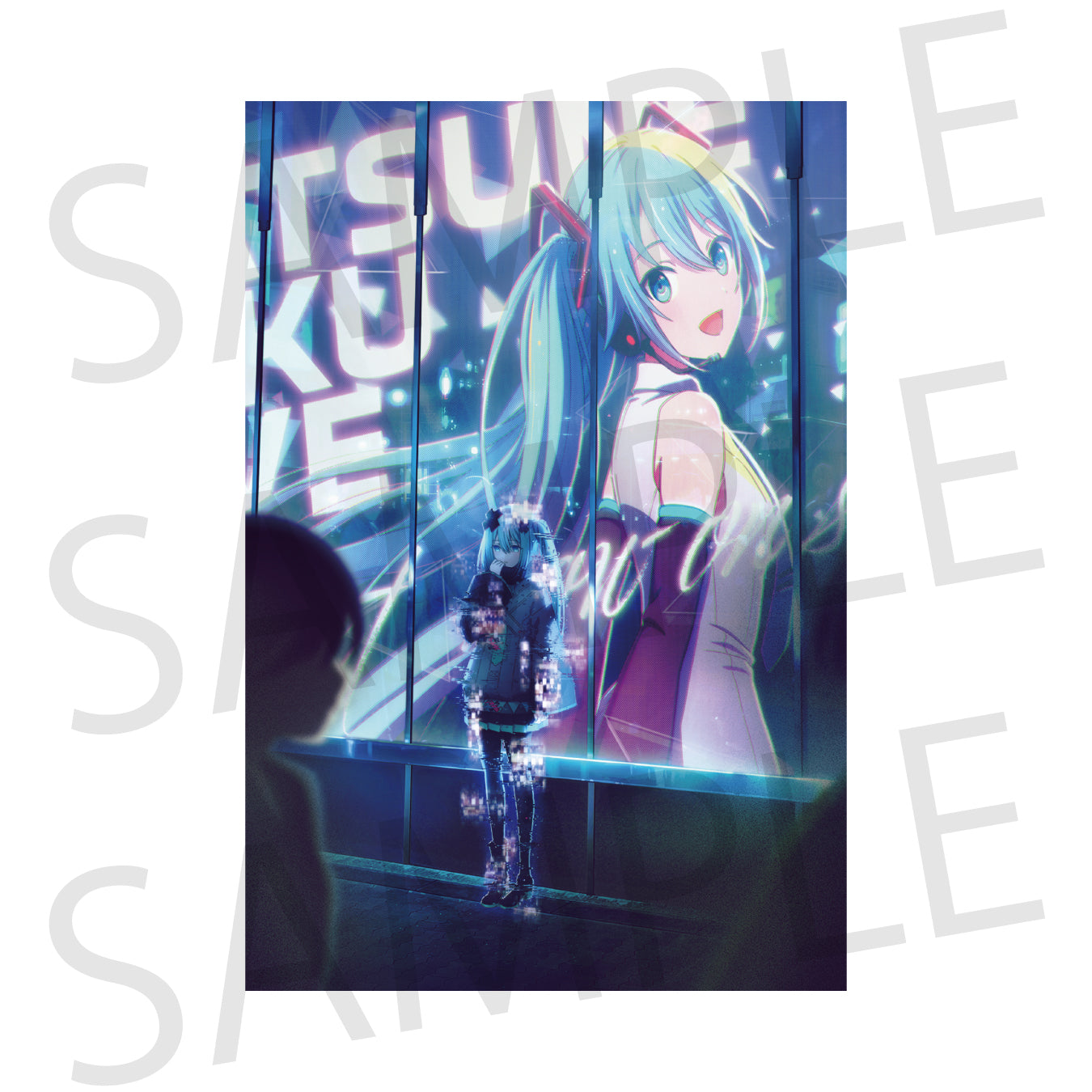 redjuice 個展 直筆サイン入り ポスターB メインビジュアル 初音ミク
