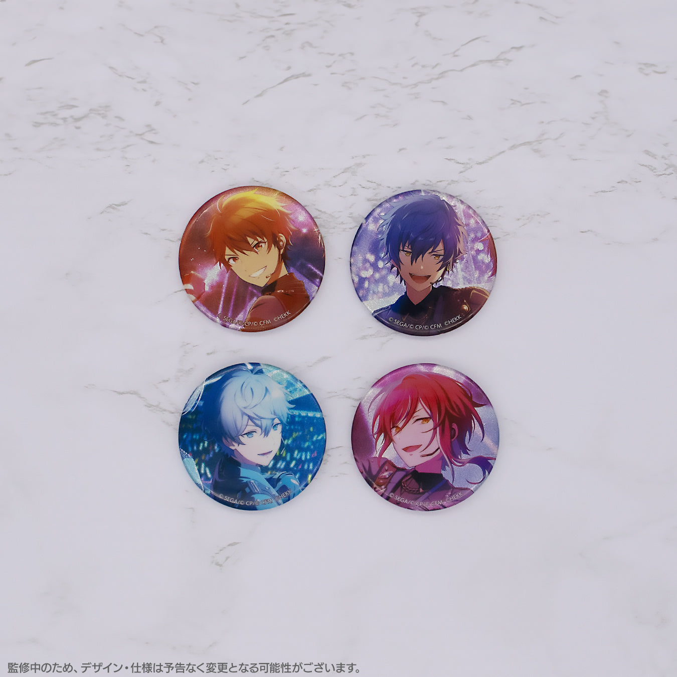 悠夜 漣ジュン 東雲彰人 缶バッジ あんスタ プロセカ コラボ 悠夜 漣ジュン