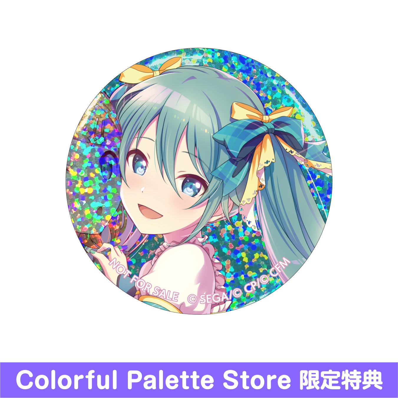 楽天コレクション 鏡音リン レン E賞 グリッター缶バッジ 初音ミク42