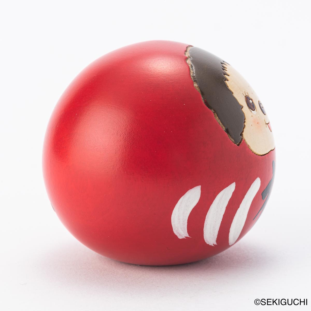 モンチッチこけし [福だるま 赤] by 卯三郎こけし – ヒキダシストア