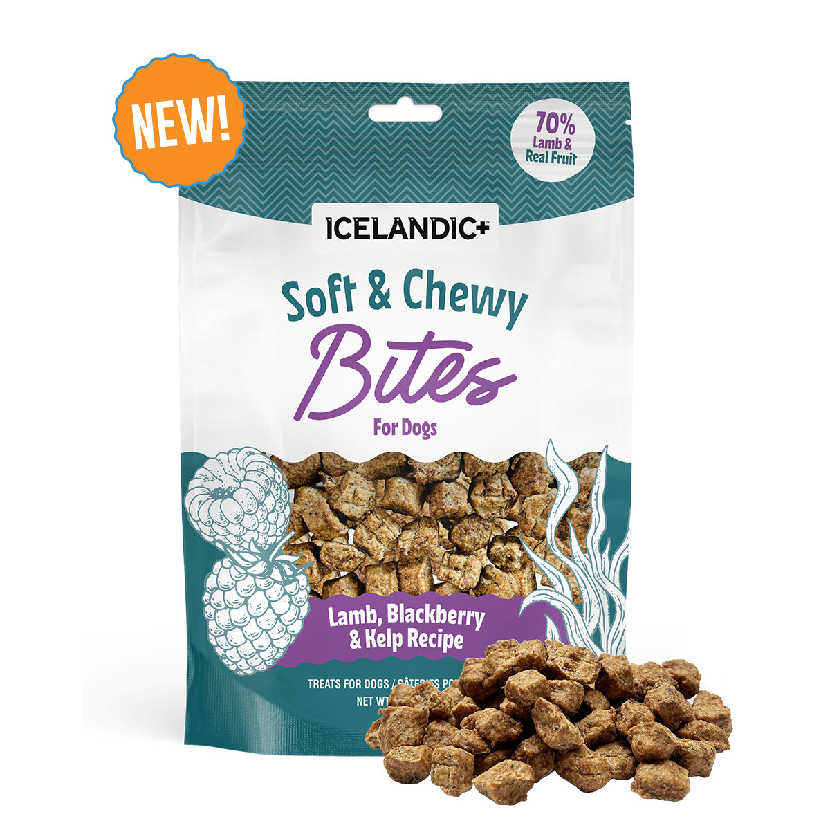 Lamb, Blackberry & Kelp Recipe Soft & Chewy Bites for Dogs