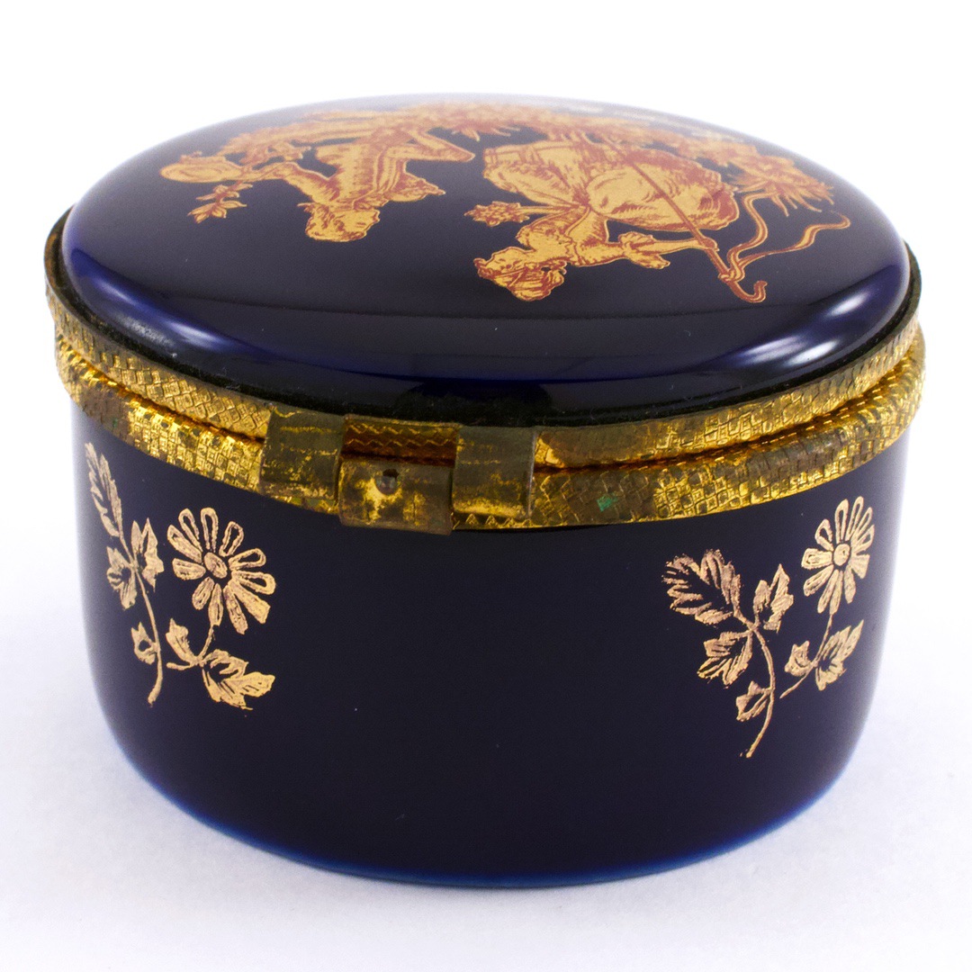 陶磁器 フランス リモージュ（Limoges） CASTEL 宝石・小物入れ