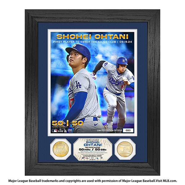 大谷翔平 2023 HR王獲得記念ダブルフォトミント 予約】MLB ドジャース