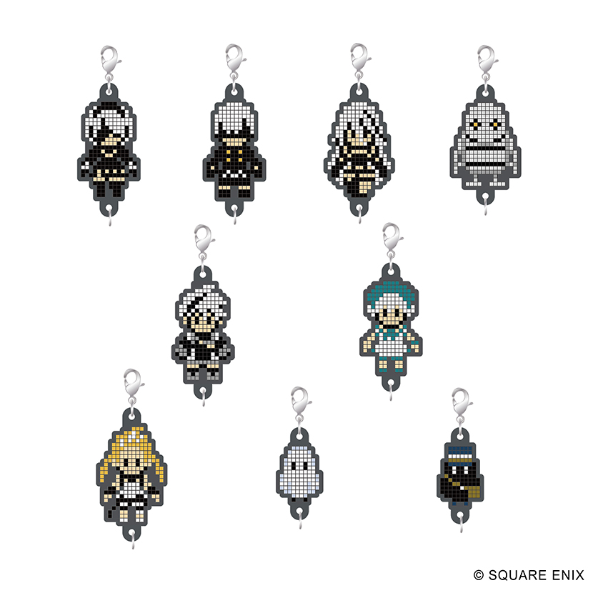 NieR Series ラバーストラップコレクション ドット絵ver. Vol.2 9個