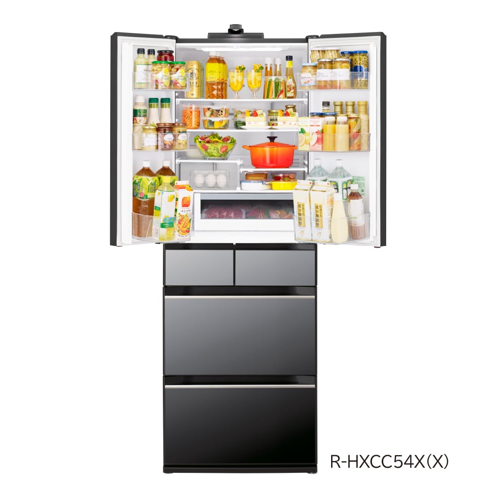 冷蔵庫（540L） R-HXCC54X X(クリスタルミラー): キッチン家電/日立の