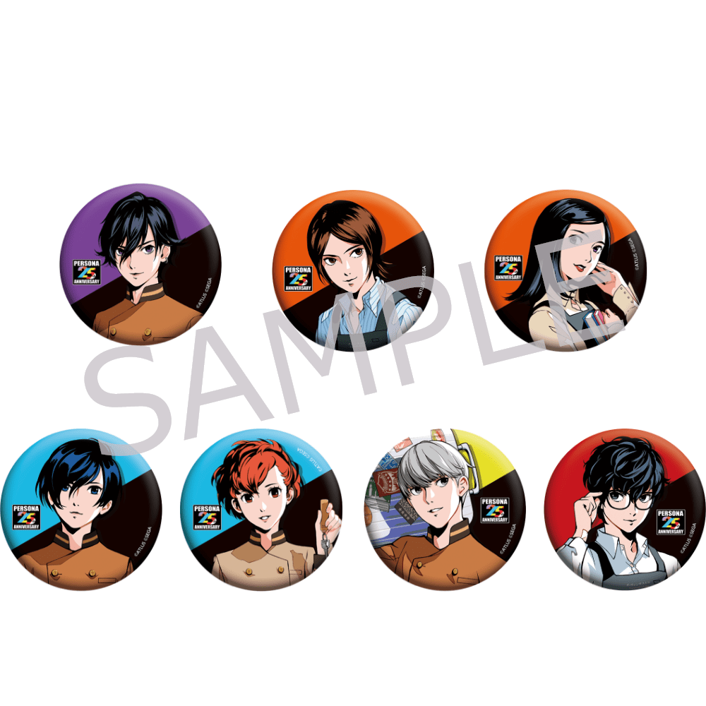 ペルソナ25thフェス トレーディング ホログラム缶バッジ とアクキー BOX