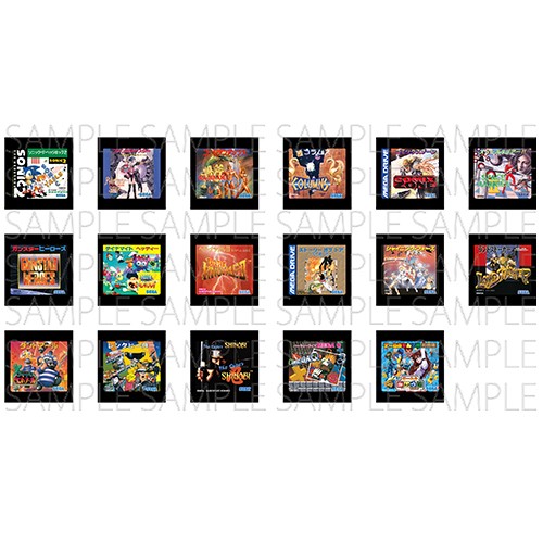メガドライブミニDXパックセガタイトルミニカードリッジ額装セット