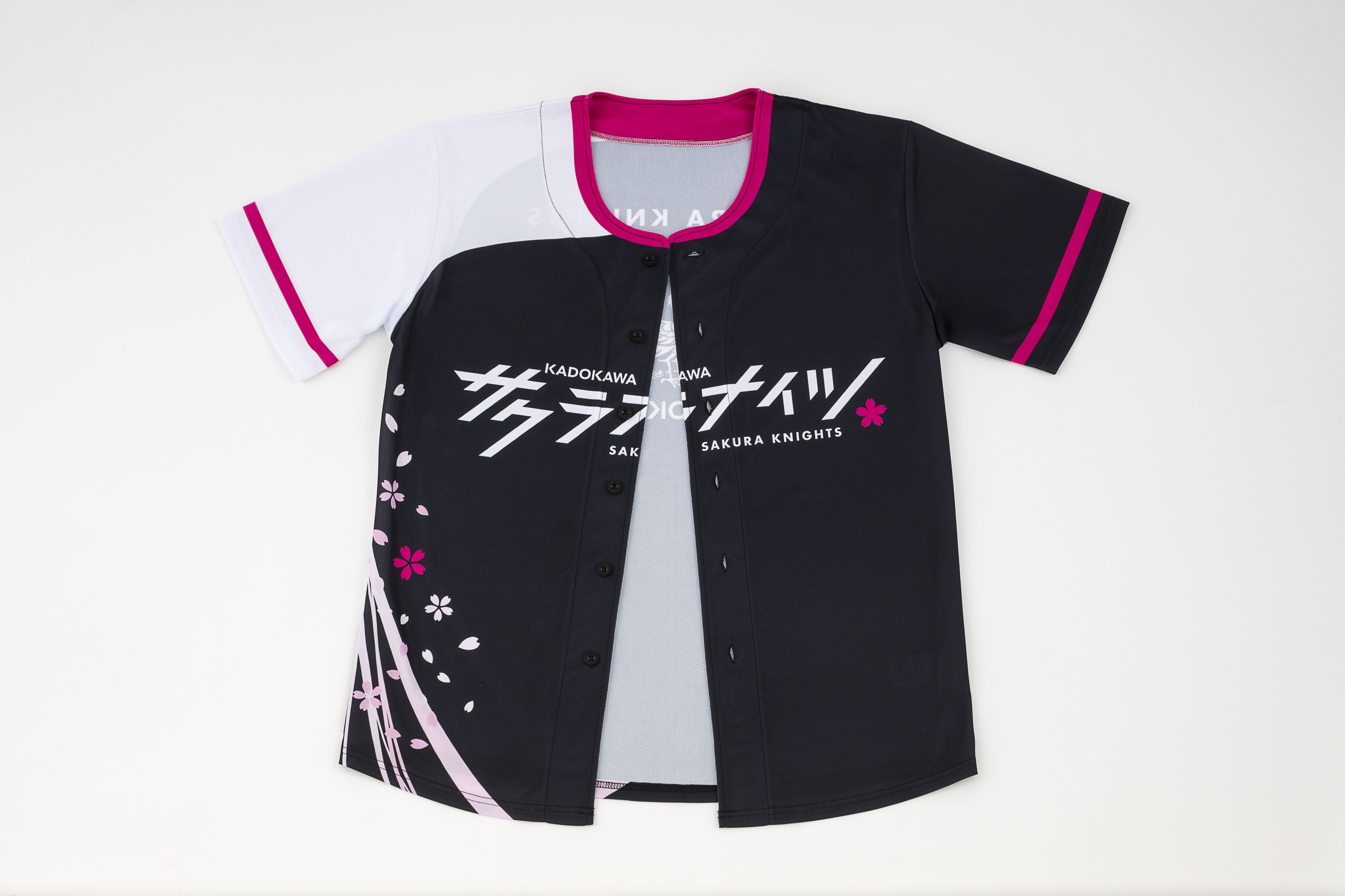 岡田紗佳サイン入り Mリーグ サクラナイツ 2024-25 ベースボールシャツ