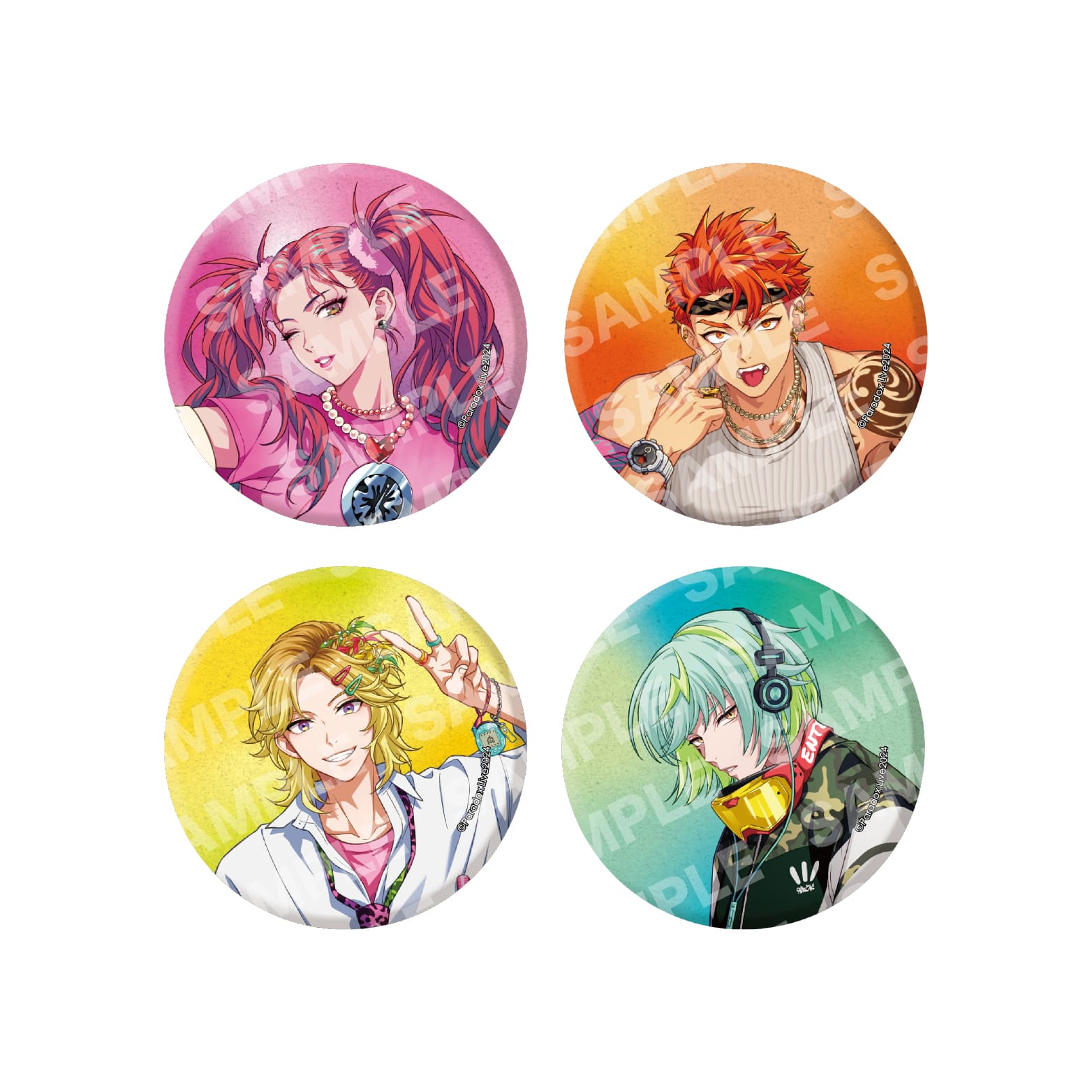 paradox live アンフォークナー Retro Remix 缶バッジ 売れ筋