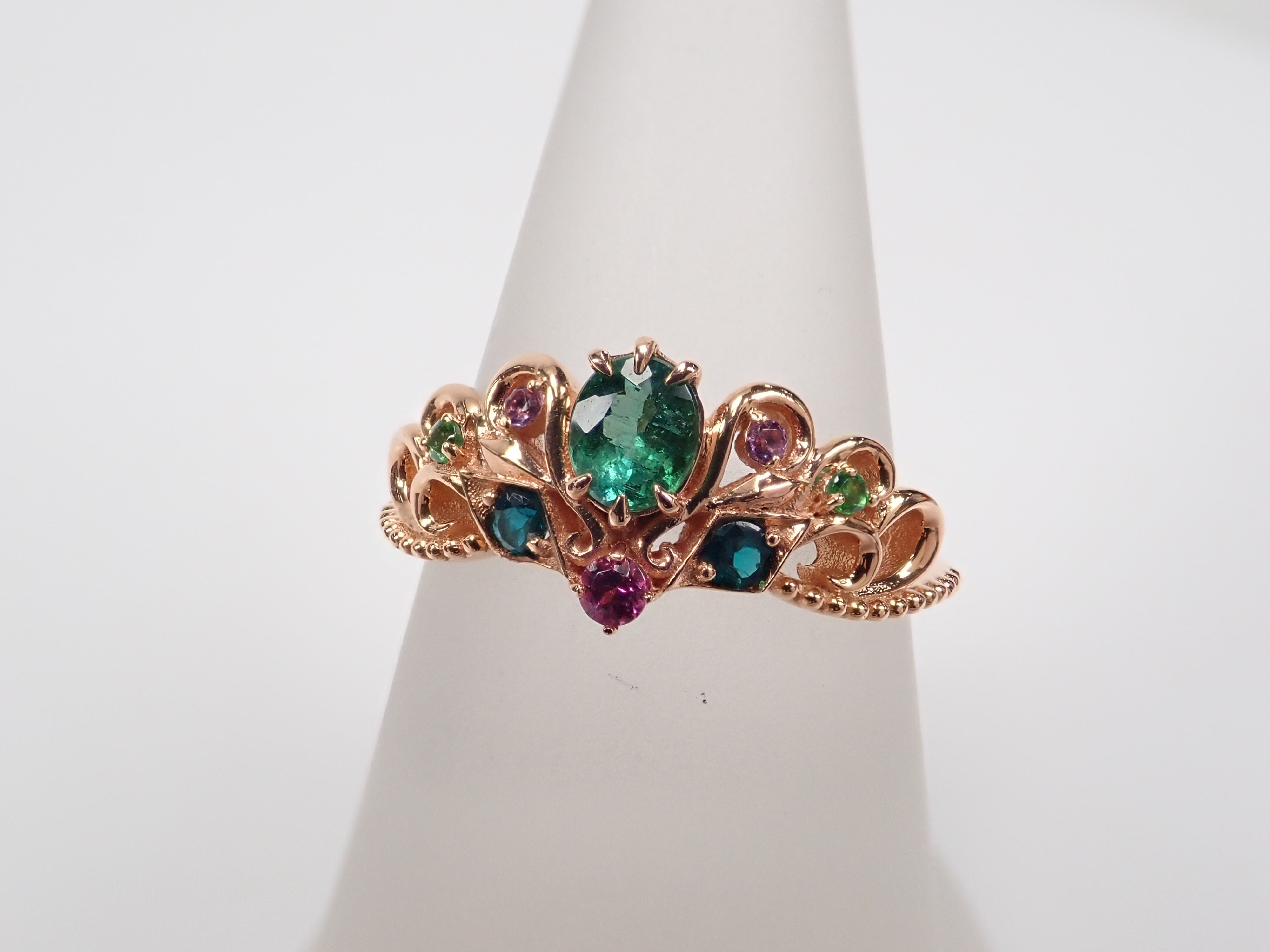 K18PGブラジル産パライバトルマリン0.286ct・グランディディエライト