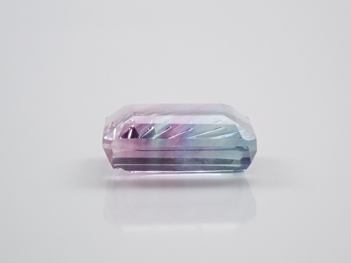 甲州貴石切子】バイカラーフローライト 5.030ctルース ワッペン