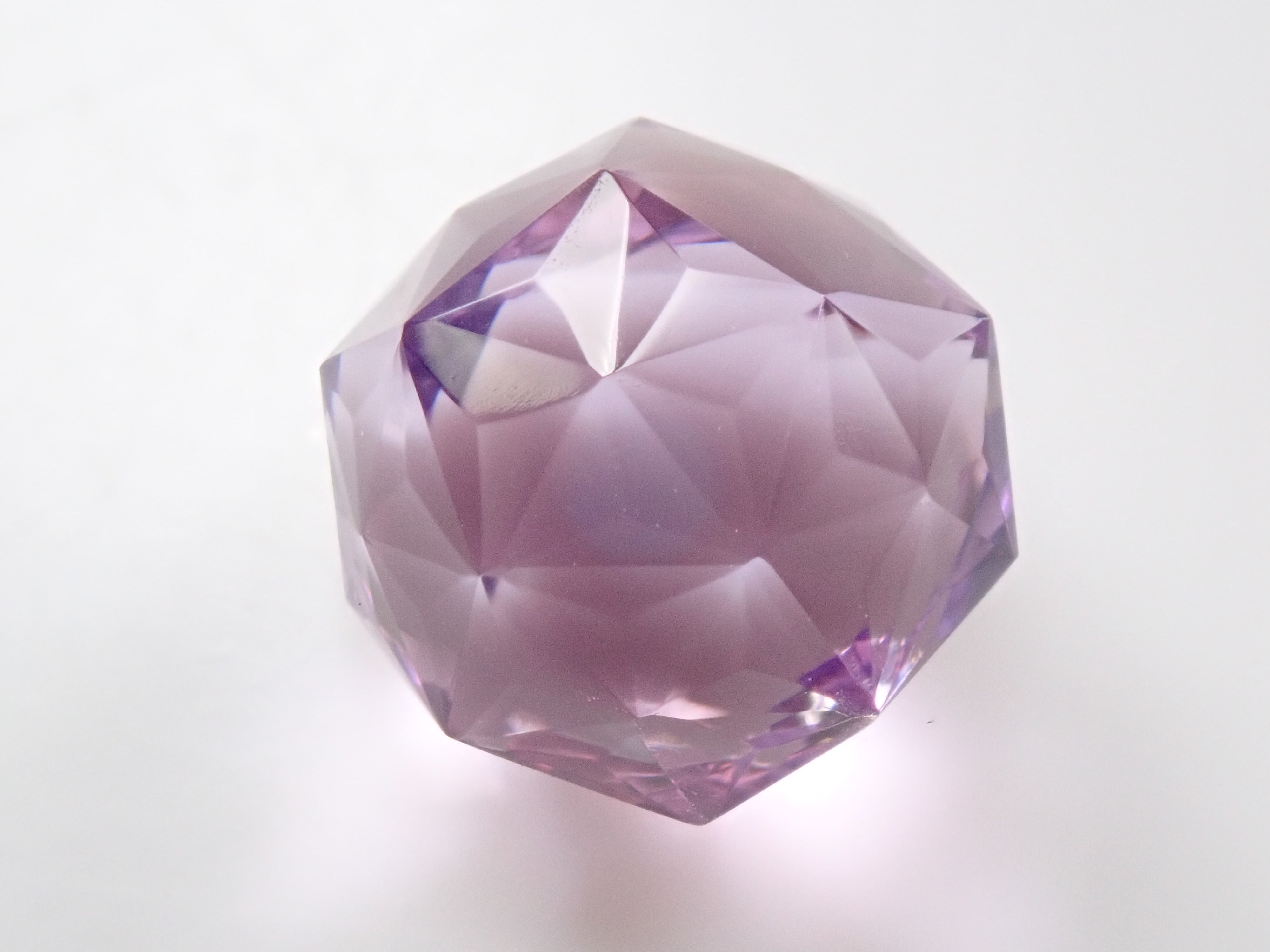 桔梗カット】ピンクアメジスト 5.470ctルース ワッペン付