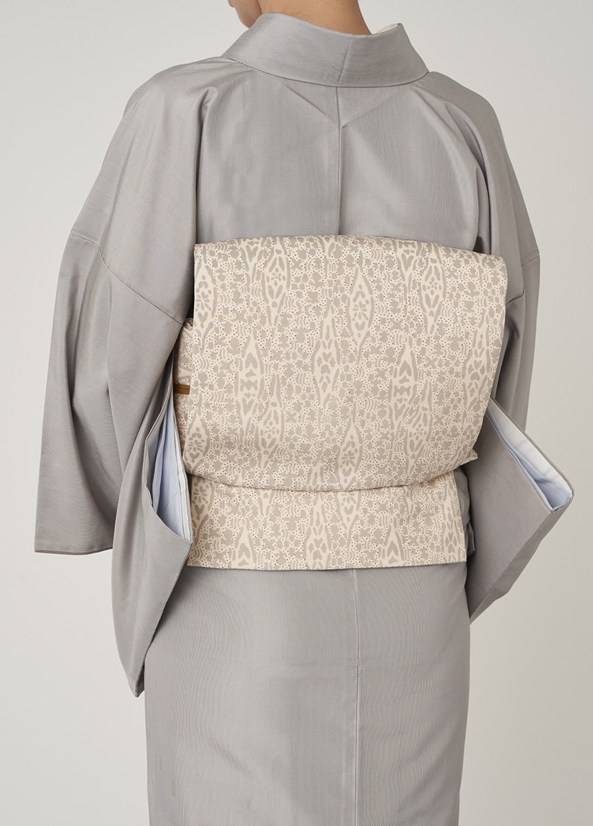 染め名古屋帯 伊勢型 菱 グレー | 帯 | やまとオンラインストア