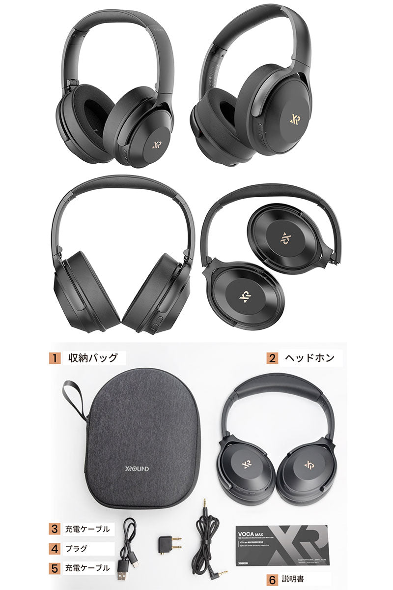 XROUND audio VOCA MAX ノイズキャンセリング Bluetooth 5.3