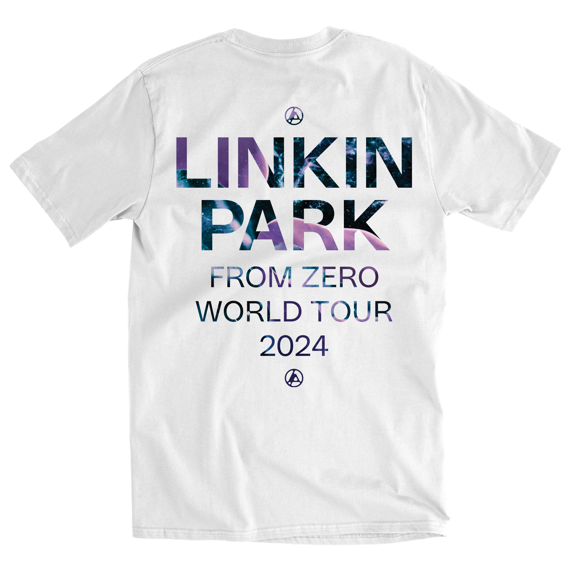 From Zero World Tour Texture Fill White Tee – Linkin Park Store