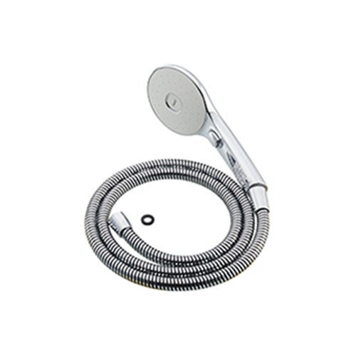 LIXIL・INAX スイッチ付エコアクアシャワー〈メタル調-ホワイト〉 浴室